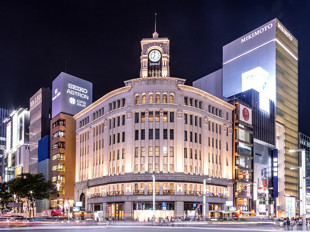 銀座和光周辺の風景