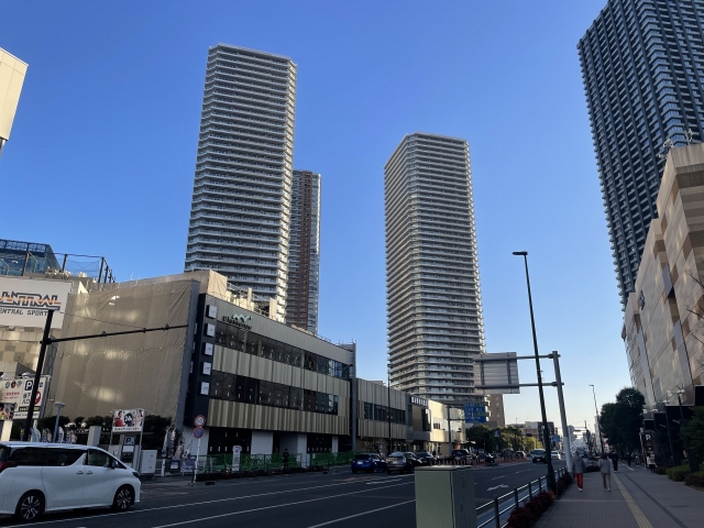 武蔵小杉駅南口エリアの風景