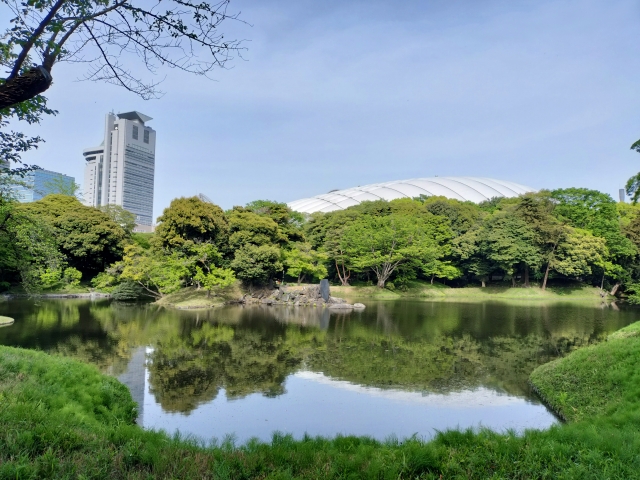 小石川後楽園内の風景
