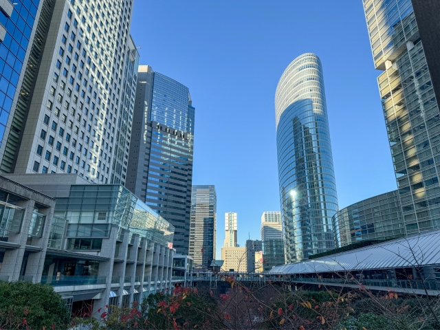 品川駅南側エリアの風景