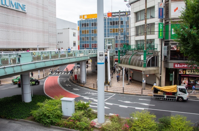 北千住駅西側エリアの風景