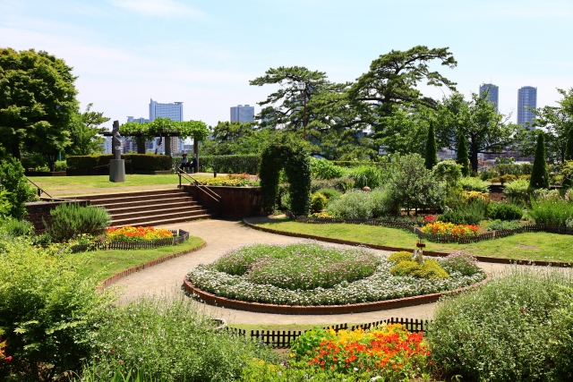 多摩川台公園の風景