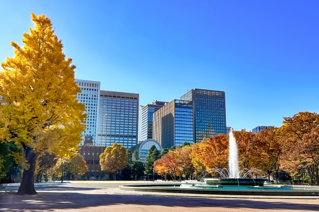 紅葉する日比谷公園