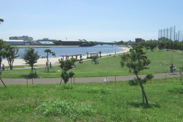 開放感のある大森ふるさとの浜辺公園