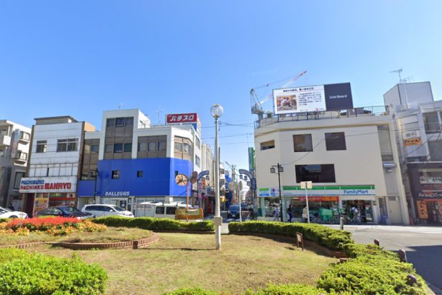 祐天寺駅東側エリアの風景