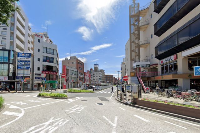 向ヶ丘遊園駅南側エリアの風景