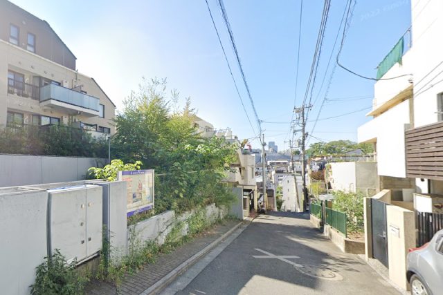 高輪台駅西側エリアの風景
