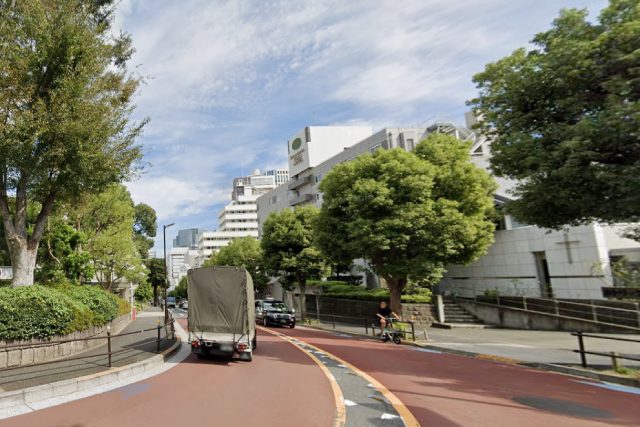 高輪台駅東側エリアの風景