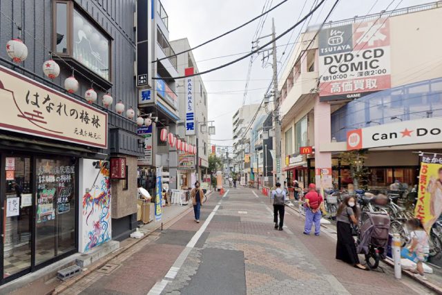 大森町駅西側エリアの風景