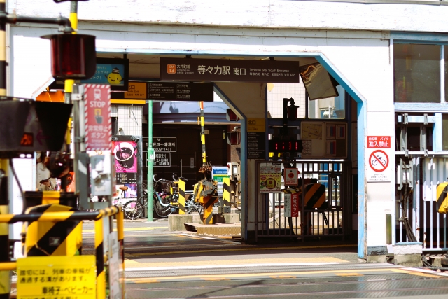 等々力駅外観