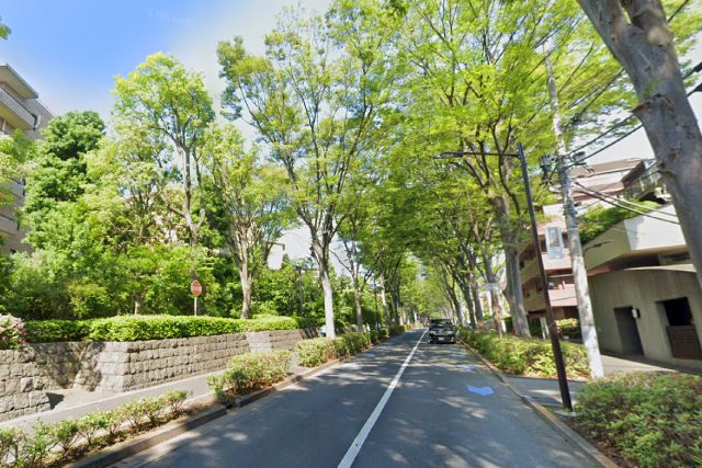 広尾駅西側エリアの風景