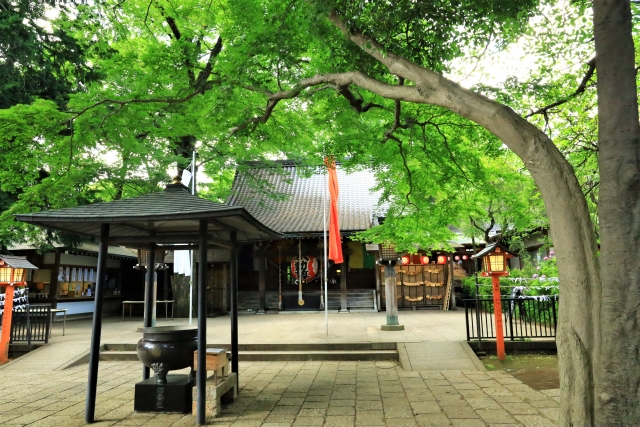 等々力不動尊の風景