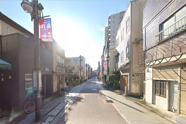 旧東海道・北品川本通り商店街の風景