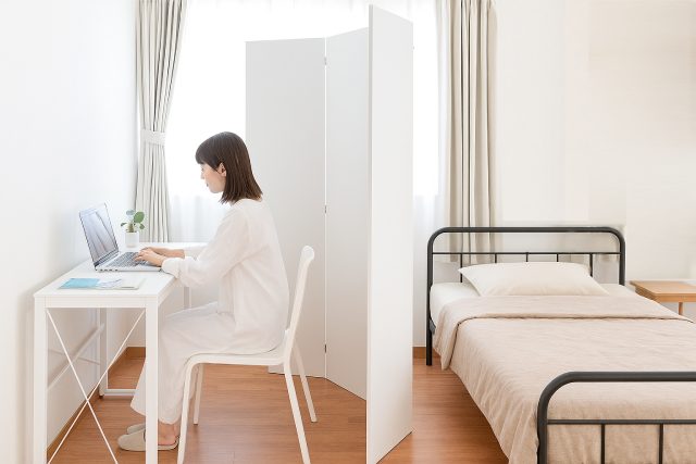 折り畳み式パーティション使用イメージ