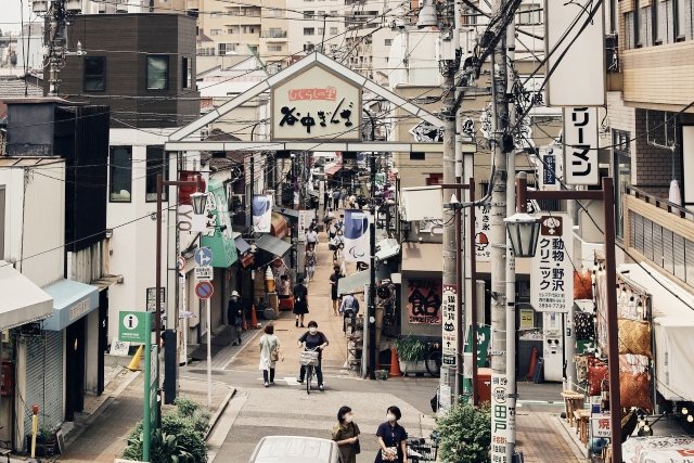 賑わいのある谷中銀座商店街