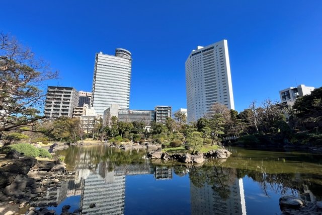 旧安田庭園内の風景