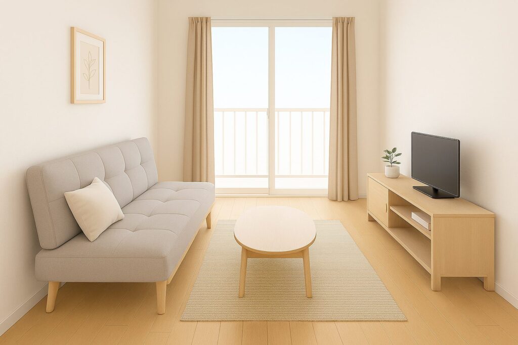 ソファベッドをソファとして使用中のイメージ