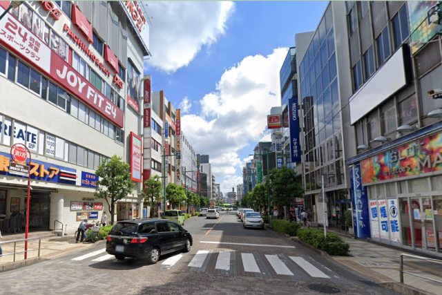 蕨駅東口エリアの風景