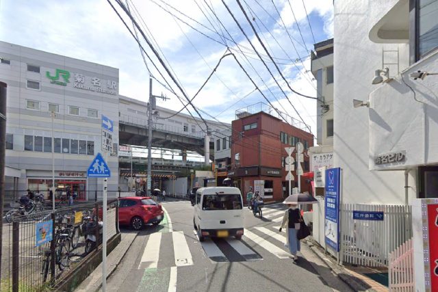 菊名駅西口の風景
