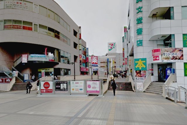 松戸駅東口エリアの風景