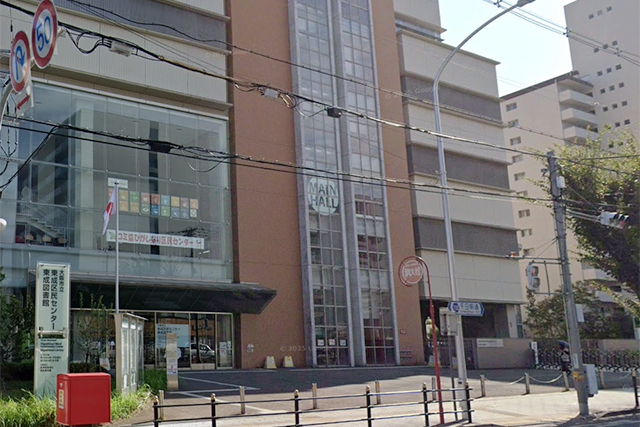 大阪市立東成図書館の外観
