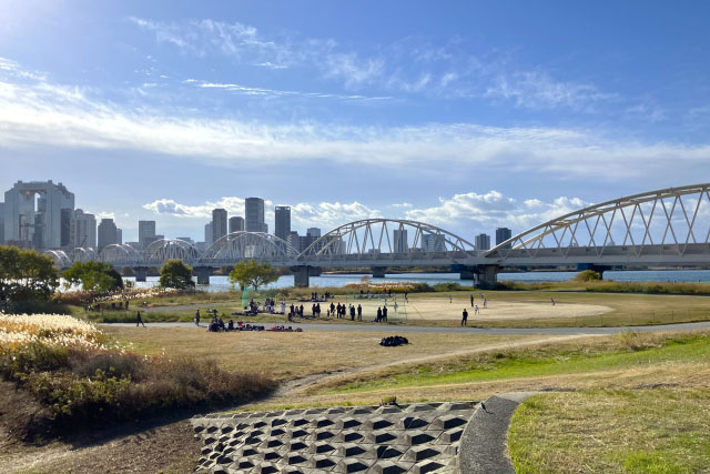 広大な淀川河川公園
