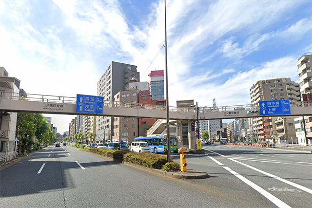 三ノ輪駅南側エリアの風景