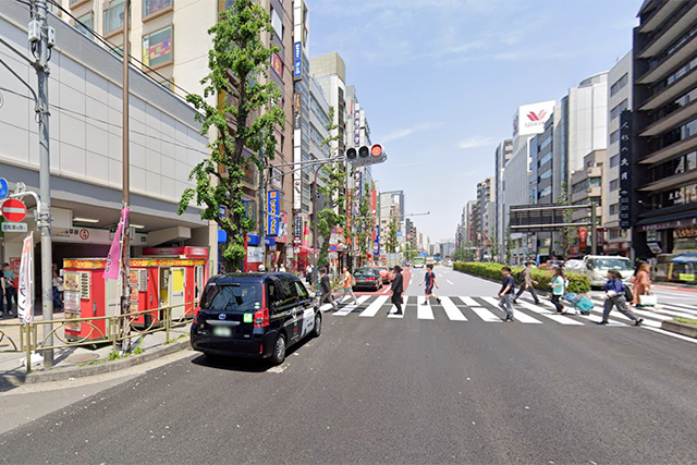 浅草橋駅東側エリアの風景