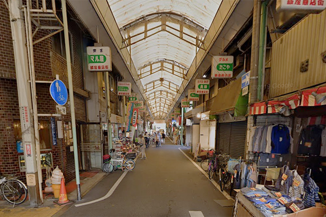 西天下茶屋〜松田町エリア・商店街が広がる風景