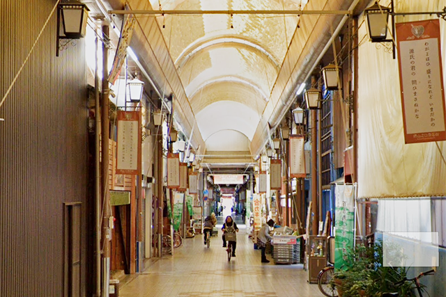 堺山之口商店街の風景