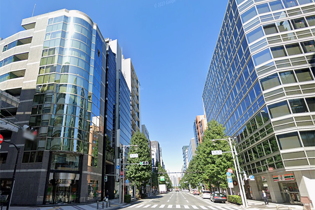 人形町駅北側エリアの風景