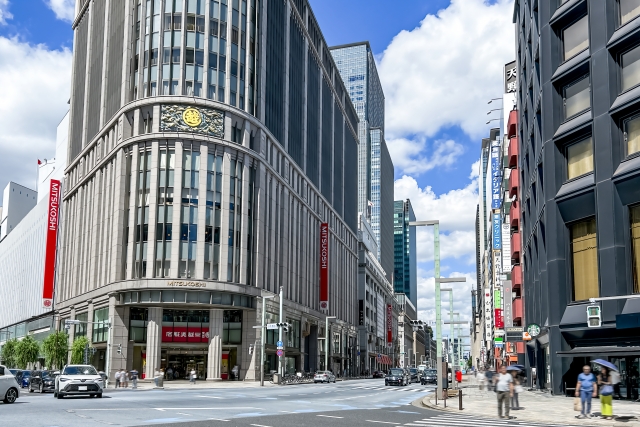 三越前駅周辺の風景