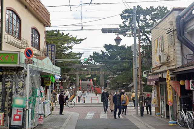 住吉大社周辺の風景