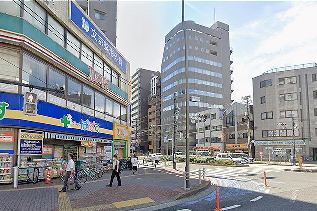 千石駅北側エリアの風景