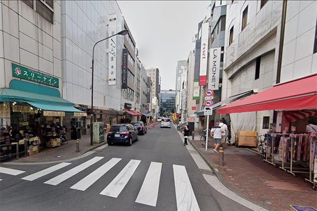 馬喰町駅南側エリアの風景