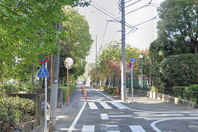 学芸大学駅西口側エリアの風景