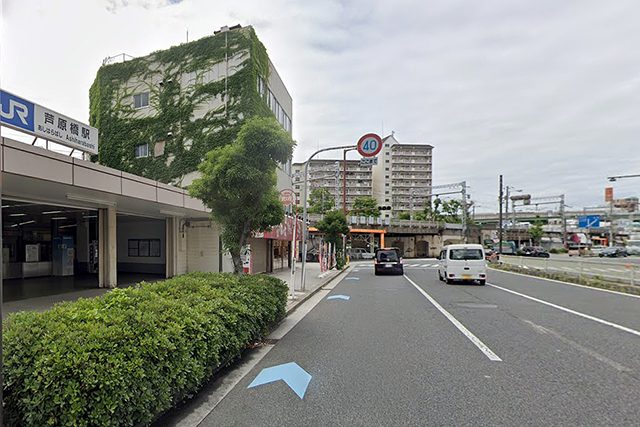 芦原橋駅周辺の風景