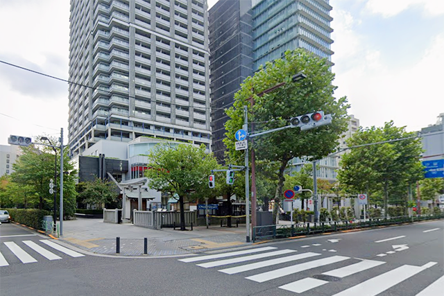 水天宮前駅東側エリアの風景