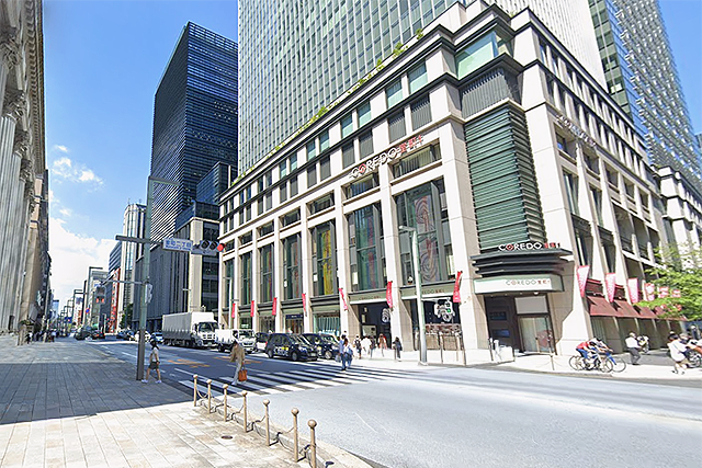 三越前駅北側エリアの風景