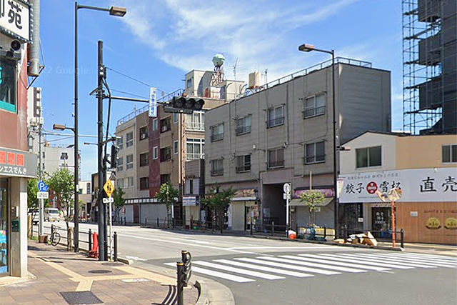 南千住駅西側エリアの風景