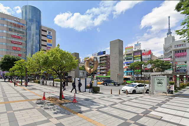 錦糸町駅北側エリアの風景