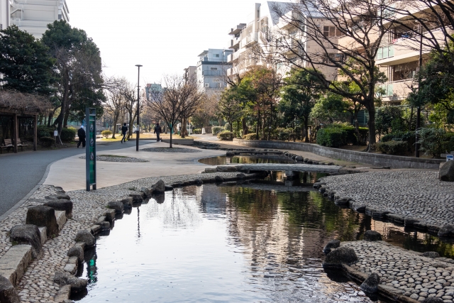 大横川親水公園風景