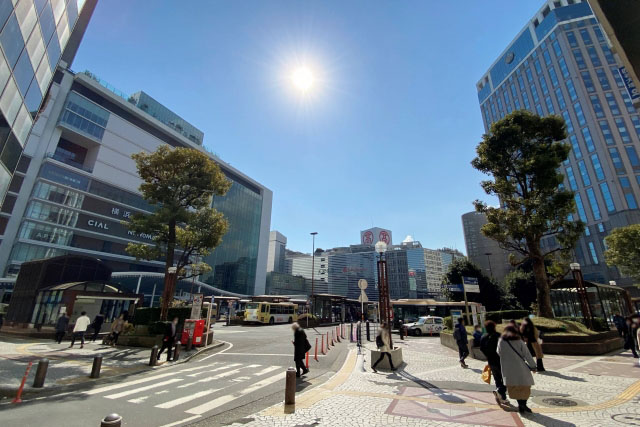 横浜駅西口エリアの風景