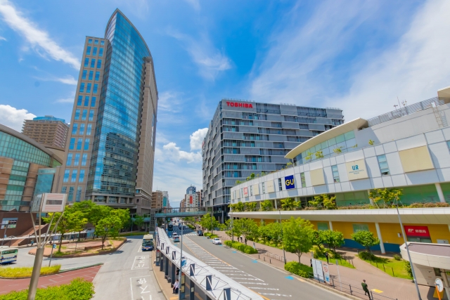 川崎駅西口エリアの風景