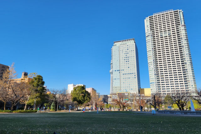 広々とした錦糸公園