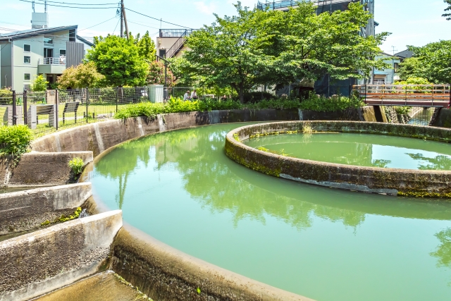 二ヶ領用水久地円筒分水