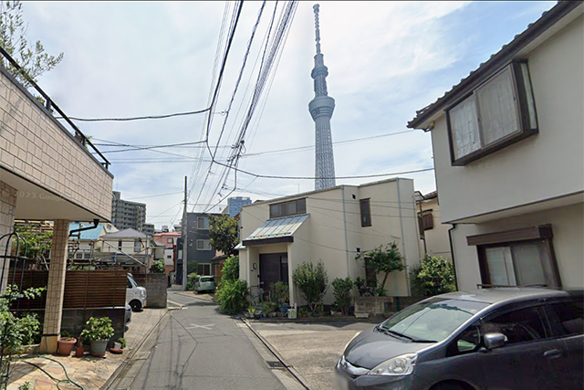 押上駅北側エリアの風景