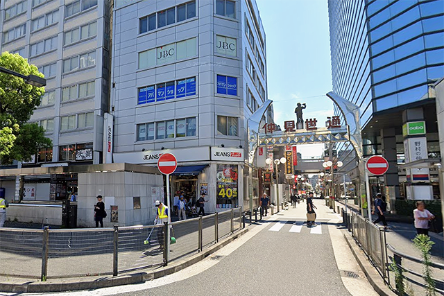 川崎駅東口エリアの風景