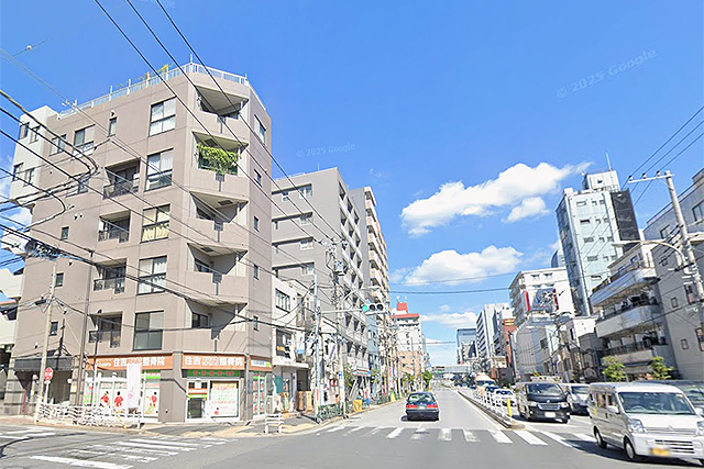 住吉駅北側エリアの風景