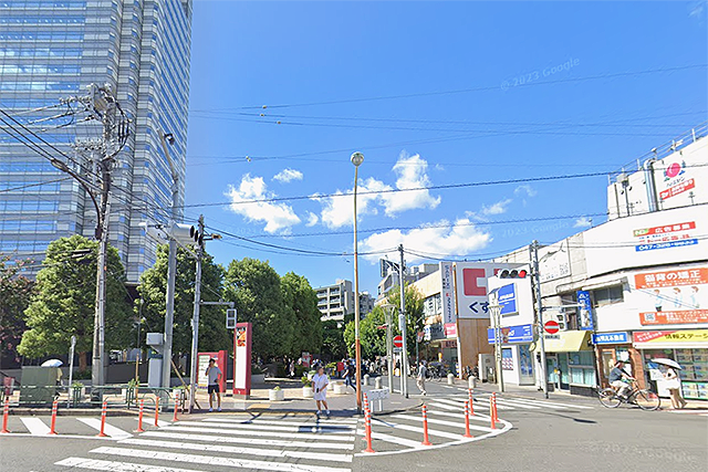 用賀駅北側エリアの風景